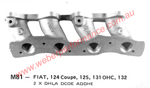 Fiat 124 Coupe Twin DCOE Weber Manifold - OUT OF STOCK